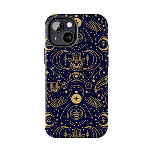 Mystic Celestial Tough Phone Case - Gold Symbols - Dipaliz - Mobile Cases