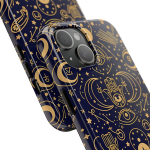 Mystic Celestial Tough Phone Case - Gold Symbols - Dipaliz - Mobile Cases