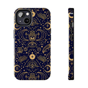 Mystic Celestial Tough Phone Case - Gold Symbols - Dipaliz - Mobile Cases