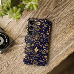 Mystic Celestial Tough Phone Case - Gold Symbols - Dipaliz - Mobile Cases