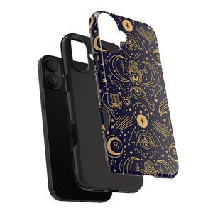 Mystic Celestial Tough Phone Case - Gold Symbols - Dipaliz - Mobile Cases