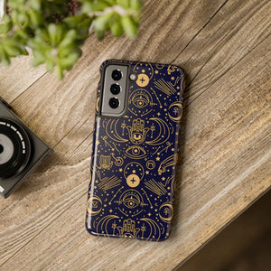Mystic Celestial Tough Phone Case - Gold Symbols - Dipaliz - Mobile Cases