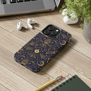 Mystic Celestial Tough Phone Case - Gold Symbols - Dipaliz - Mobile Cases