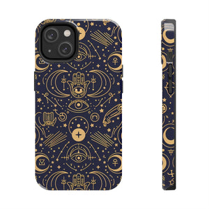 Mystic Celestial Tough Phone Case - Gold Symbols - Dipaliz - Mobile Cases