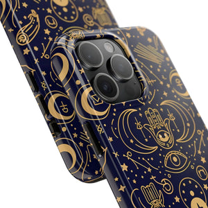Mystic Celestial Tough Phone Case - Gold Symbols - Dipaliz - Mobile Cases
