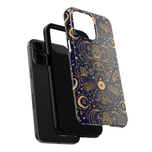 Mystic Celestial Tough Phone Case - Gold Symbols - Dipaliz - Mobile Cases