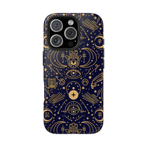 Mystic Celestial Tough Phone Case - Gold Symbols - Dipaliz - Mobile Cases