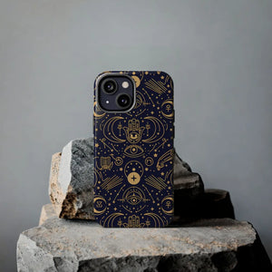 Mystic Celestial Tough Phone Case - Gold Symbols - Dipaliz - Mobile Cases