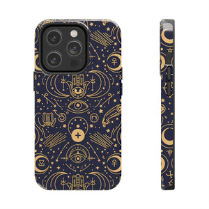 Mystic Celestial Tough Phone Case - Gold Symbols - Dipaliz - Mobile Cases