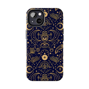 Mystic Celestial Tough Phone Case - Gold Symbols - Dipaliz - Mobile Cases