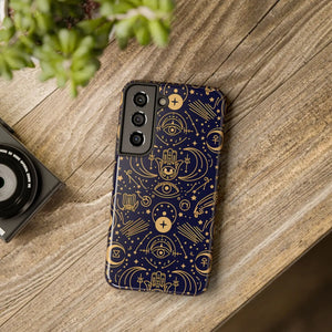 Mystic Celestial Tough Phone Case - Gold Symbols - Dipaliz - Mobile Cases