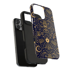 Mystic Celestial Tough Phone Case - Gold Symbols - Dipaliz - Mobile Cases