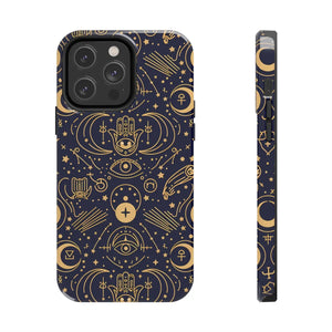 Mystic Celestial Tough Phone Case - Gold Symbols - Dipaliz - Mobile Cases