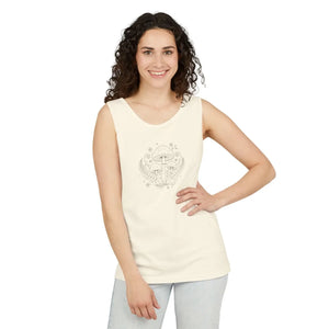 Mystic Mushroom Tank Top - Botanical Psychedelic Graphic