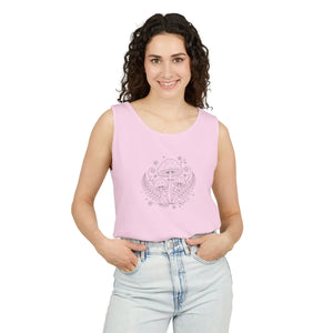 Mystic Mushroom Tank Top - Botanical Psychedelic Graphic