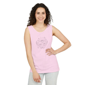 Mystic Mushroom Tank Top - Botanical Psychedelic Graphic