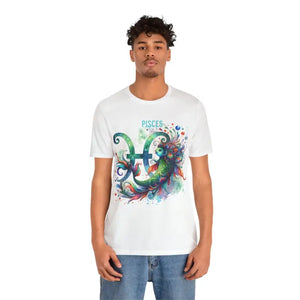 Unisex Jersey Short Sleeve Pisces Zodiac Tee - Dipaliz - T-shirts