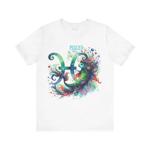 Unisex Jersey Short Sleeve Pisces Zodiac Tee - Dipaliz - T-shirts