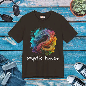 Mystic Power Dragon Unisex Jersey Short Sleeve Tee - Dipaliz - Brown / s - T-shirts