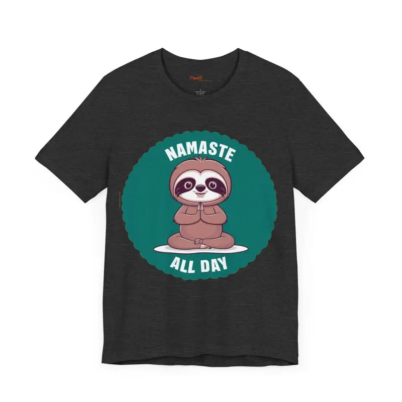 Namaste All Day Sloth Yoga Unisex Jersey Tee - Comfy & Quality - T-shirt