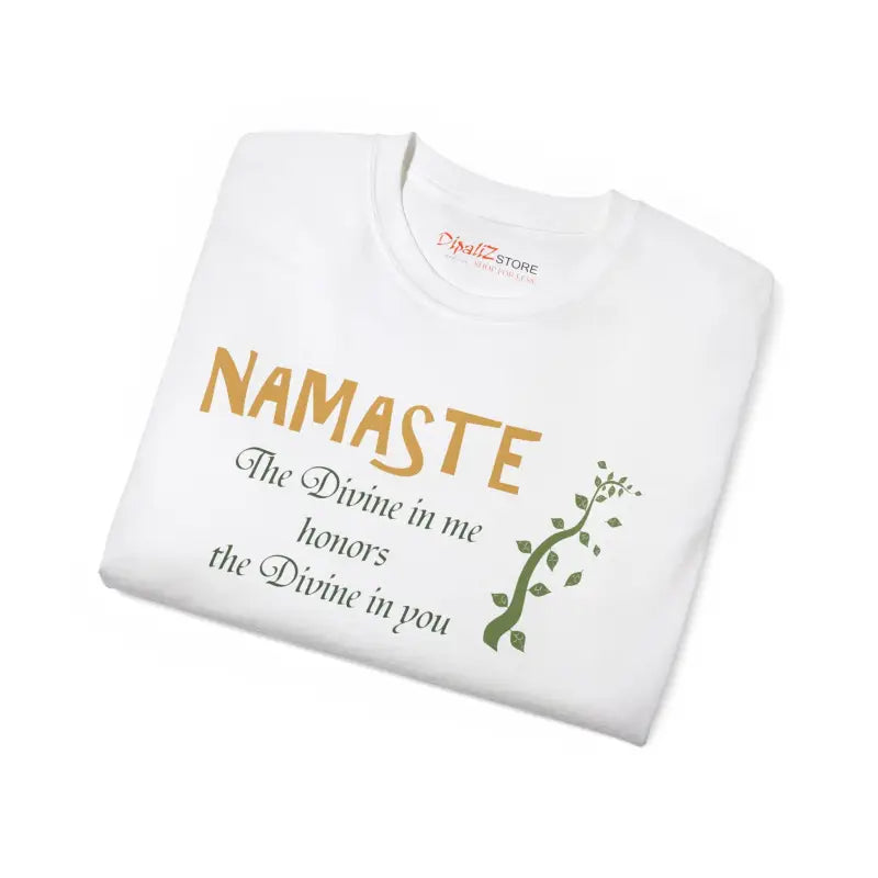 Feel the Divine Connection with Unisex Ultra Cotton Namaste Tee - T-shirt