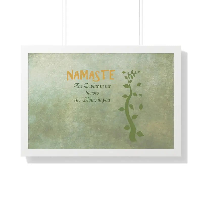 Namaste Framed Horizontal Poster