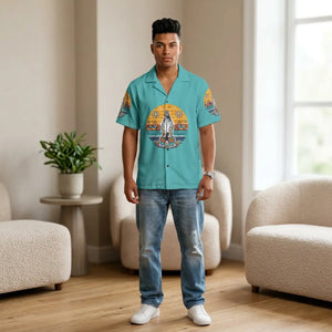 Tropical Men’s Namaste Hawaiian Camp Shirt - Summer - Dipaliz - Shirts