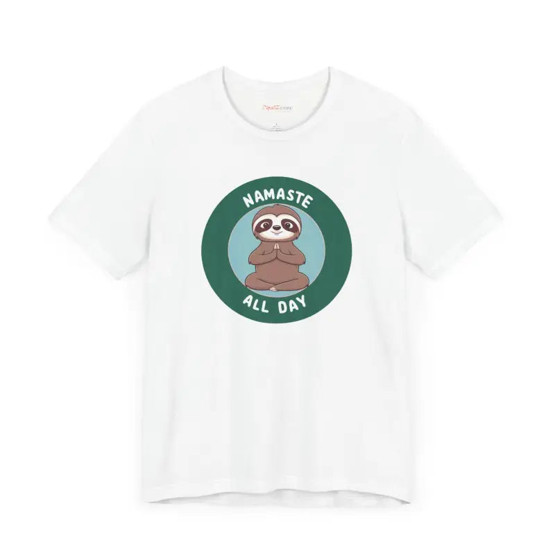 Get your Zen on with Namaste Sloth Yoga Unisex Jersey Tee - T-shirt