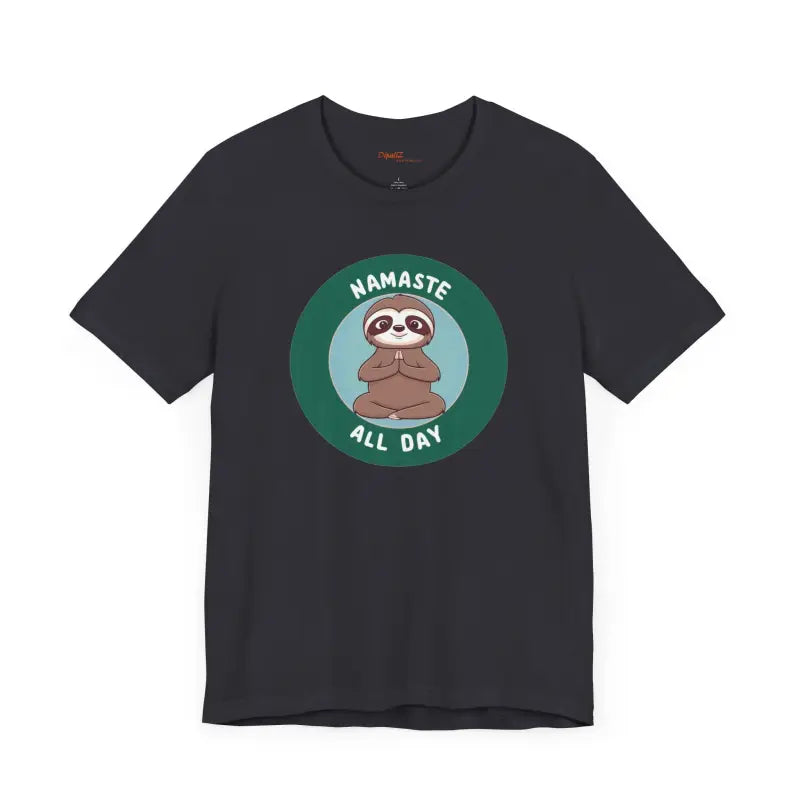 Get your Zen on with Namaste Sloth Yoga Unisex Jersey Tee - T-shirt