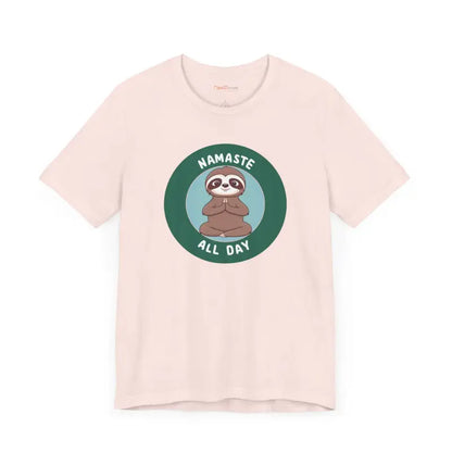 Get your Zen on with Namaste Sloth Yoga Unisex Jersey Tee - T-shirt