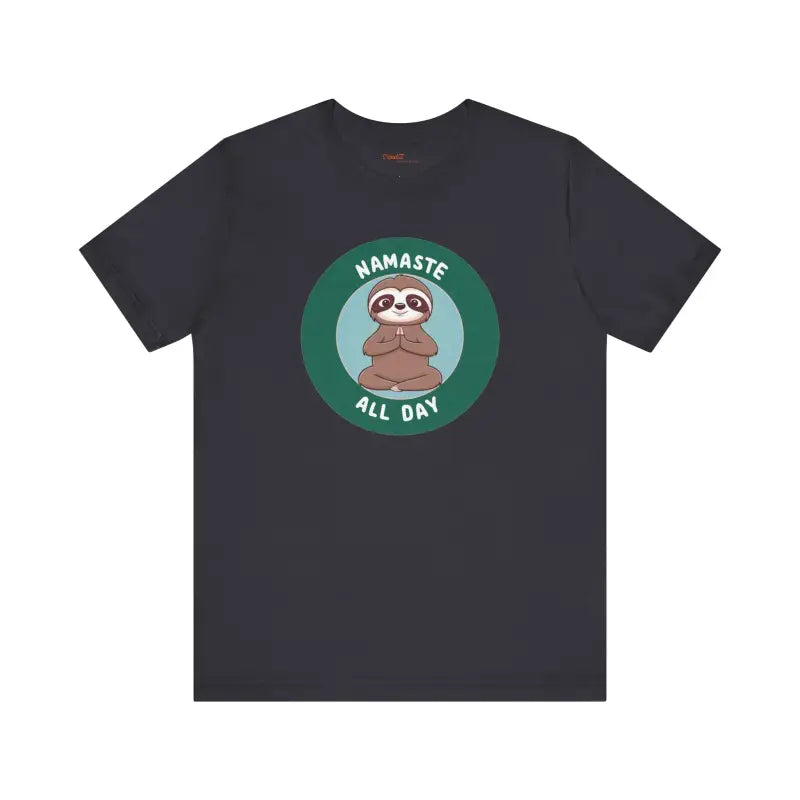 Get your Zen on with Namaste Sloth Yoga Unisex Jersey Tee - T-shirt