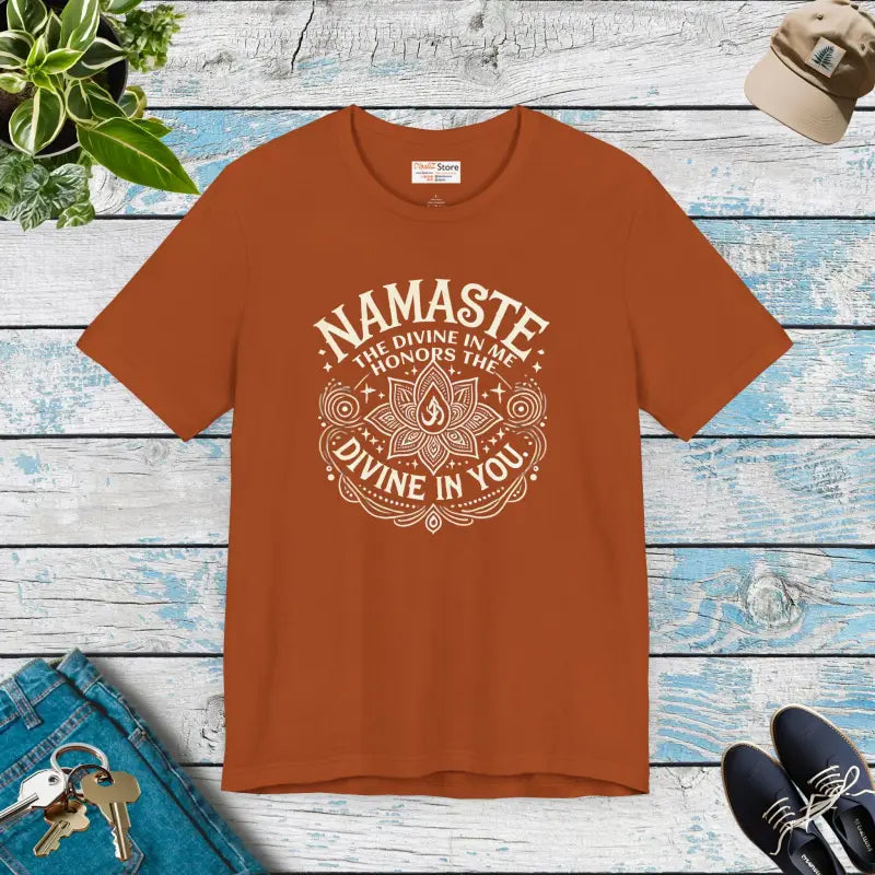 Namaste Unisex Jersey Short Sleeve Tee - Embrace the Divine - T-shirt