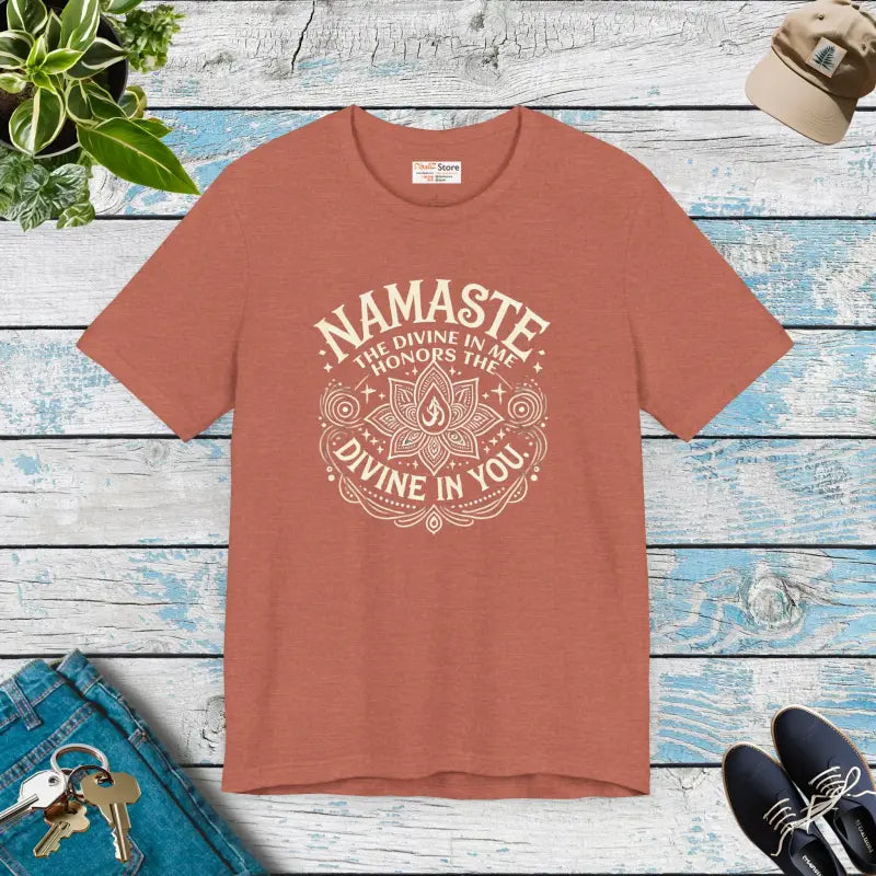 Namaste Unisex Jersey Short Sleeve Tee - Embrace the Divine - T-shirt