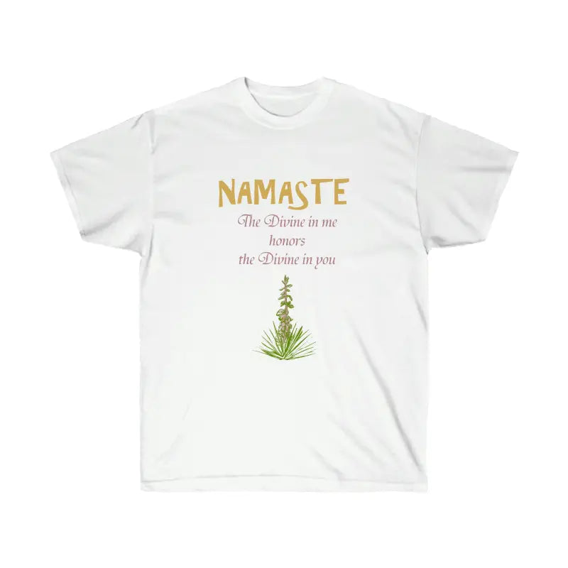 Elevate your Style with the Namaste Unisex Ultra Cotton Tee - White / s T-shirt