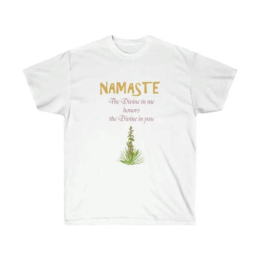 Elevate your Style with Namaste Unisex Ultra Cotton Tee - White / s T-shirt