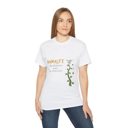 Get Cozy & in the Namaste Unisex Ultra Cotton Tee - White / s T-shirt