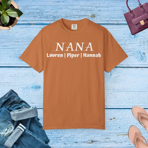 Custom Names Grandma T-shirt - Personalized Nana Gift - Dipaliz - Yam / s