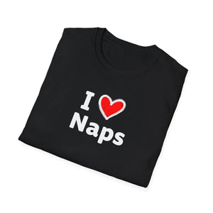 Soft Cotton i Heart Naps T-shirt Funny Sleep Lover - Dipaliz - T-shirts