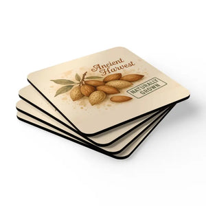 Corkwood Coaster Set - Eco Chic Home Decor Rustic Charm - Dipaliz - Cork / 3.75’’ × / Square - Coasters