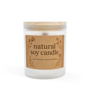 Unique Wooden Wick Natural Soy Candle Cozy Glow - Dipaliz - Mango Coconut / 11oz - Candles