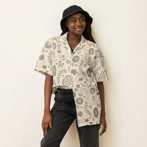 Unisex Nature Art Button Shirt - Eco Friendly Style - Dipaliz - Shirts