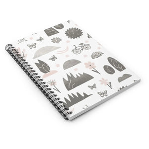 Vibrant Ruled Line Notebook - Nature Elements - Dipaliz - Notebooks & Notepads