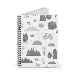 Vibrant Ruled Line Notebook - Nature Elements - Dipaliz - Notebooks & Notepads