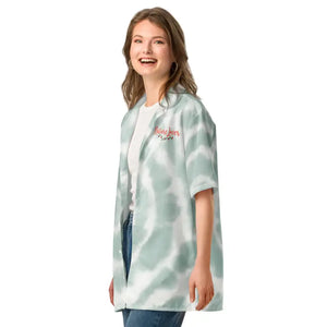 Unisex Button Shirt Nature Flower Tie Dye Eco Friendly Dipaliz - Shirts