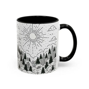Nature-inspired Accent Coffee Mug for Bright Cozy Mornings - Dipaliz - Mugs