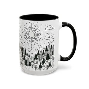 Nature-inspired Accent Coffee Mug for Bright Cozy Mornings - Dipaliz - Mugs