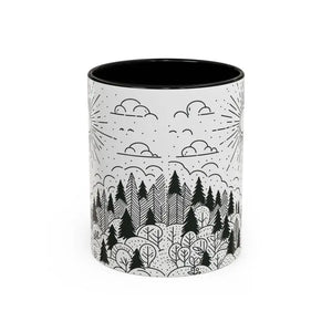 Nature-inspired Accent Coffee Mug for Bright Cozy Mornings - Dipaliz - Mugs