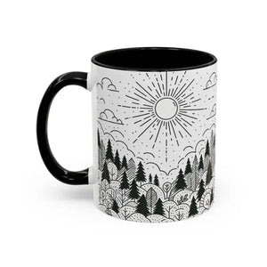 Nature-inspired Accent Coffee Mug for Bright Cozy Mornings - Dipaliz - Mugs