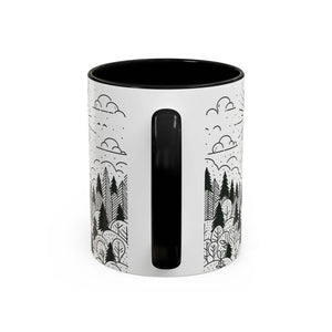 Vibrant Accent Coffee Mug - Nature Inspired Design - Dipaliz - Mugs