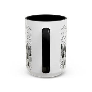 Vibrant Accent Coffee Mug - Nature Inspired Design - Dipaliz - Mugs